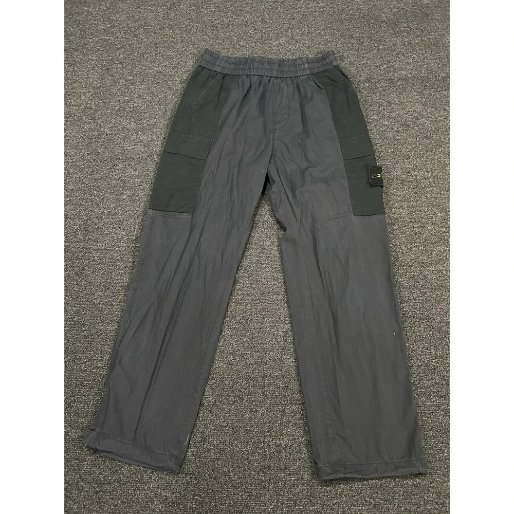 Stone Island Cargo‎ Pants Joggers Men's Large Gray Drawstrings Cotton Utility
